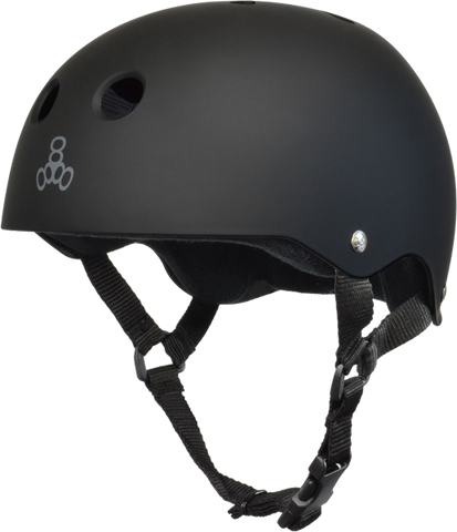 T8 HELMET BLK RUBBER/BLK M