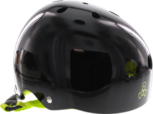 T8 HELMET BLK GLOSS/GRN S