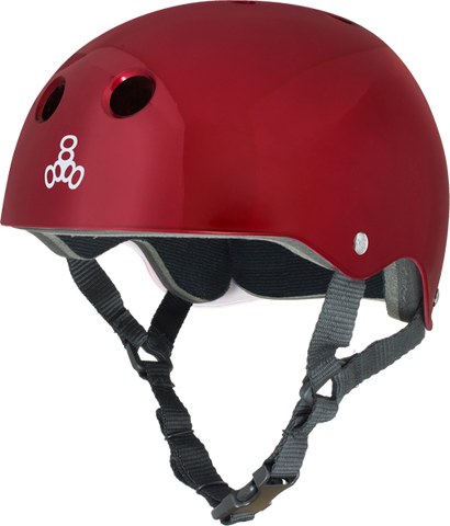 TRIPLE 8 HELMET RED METALLIC/STD.LINER M