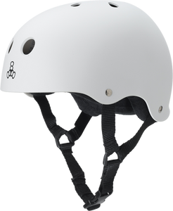 TRIPLE 8 HELMET WHITE RUBBER M