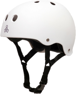 T8 HELMET WHITE RUBBER XL