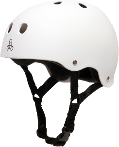 T8 HELMET WHITE RUBBER XL