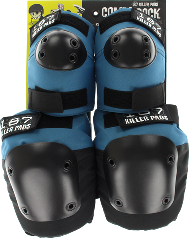 187 COMBO PACK KNEE/ELBOW PAD SET XS-SLATE BLUE