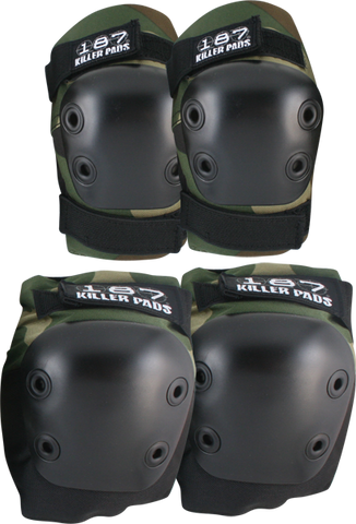 187 Killer Pads COMBO PACK KNEE/ELBOW PAD SET XS-CAMO