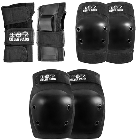 187 6-PACK JUNIOR PAD SET BLACK