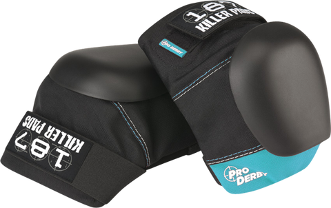 187 PRO DERBY KNEE PADS XS-BLK/BLUE