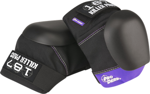 187 PRO DERBY KNEE PADS XS-BLK/PURPLE