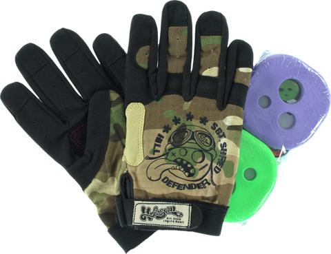 HOLESOM SGT.SHRED SLIDE GLOVES XS-CAMO/BK/ASST