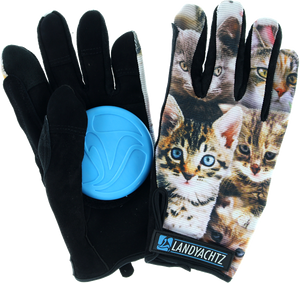 LANDYACHTZ CAT PATTERN SLIDE GLOVES XS