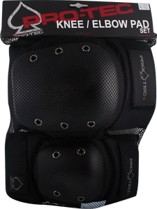 PROTEC STREET COMBO 2/PK S-BLACK KNEE/ELBOW