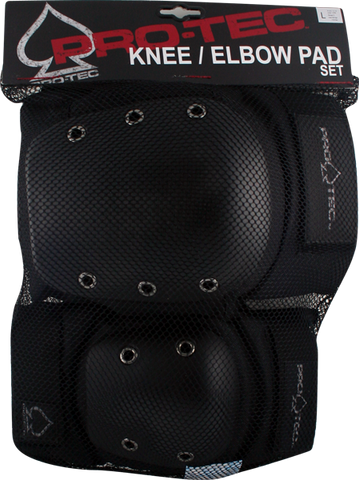 PROTEC STREET COMBO 2/PK S-BLACK KNEE/ELBOW