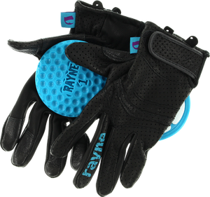 RAYNE HIGH SOCIETY V2 SLIDE GLOVES XS-BLACK/CYAN