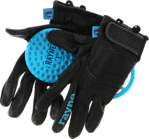 RAYNE HIGH SOCIETY V2 SLIDE GLOVES XS-BLACK/CYAN