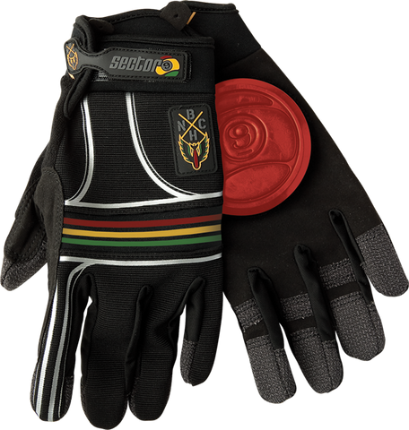 SEC9 BHNC SLIDE GLOVES S/M-RASTA