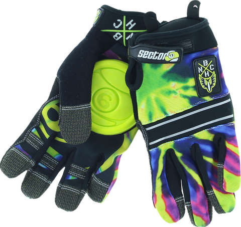 SEC9 BHNC SLIDE GLOVES L/XL-LIMEBURST