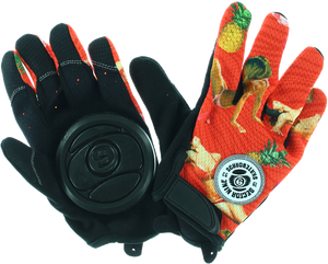 SEC9 RUSH SLIDE GLOVES S-BLK/RED