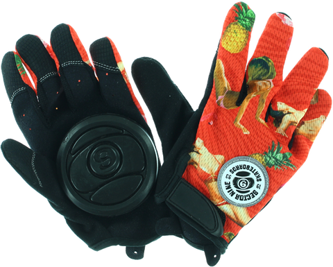 SEC9 RUSH SLIDE GLOVES S-BLK/RED