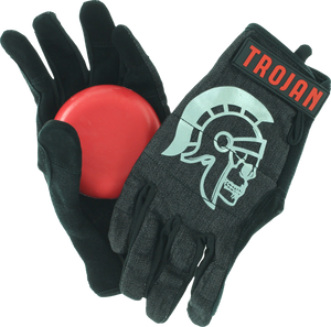 TROJAN DENIM SLIDE GLOVE S/M-BLK w/venom pucks