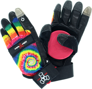 T8 DOWNHILL SLIDE GLOVES XSM-TIE DYE/BLK