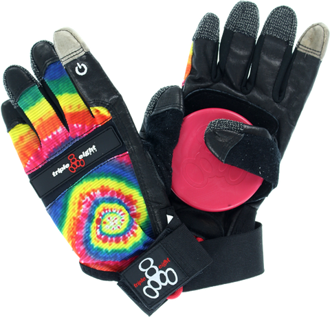 T8 DOWNHILL SLIDE GLOVES XSM-TIE DYE/BLK