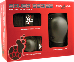 TRIPLE 8 SAVER 3/PK PADS JR knee/elbow/wrist