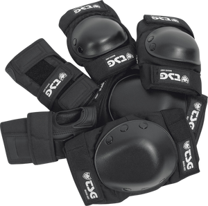 TSG BASIC PAD SET S-BLACK knee,elbow,wrist