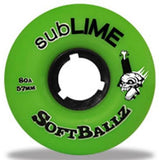 Sublime Longboard Skateboard Wheels: Softballz 57mm 80a