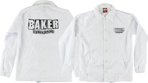 BAKER DUBS COACHES JACKET M-WHT/BLK