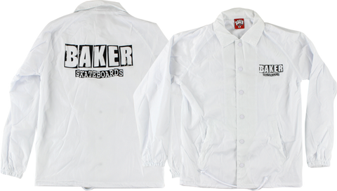 BAKER DUBS COACHES JACKET M-WHT/BLK