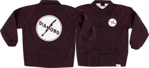 DIAMOND LIGHTNING COACHES JACKET S-BURGUNDY