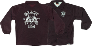 DIAMOND USA COACHES JACKET S-BURGUNDY