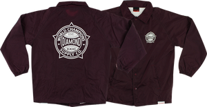 DIAMOND WORLD RENOWNED COACHES JACKET XL-BURGUNDY