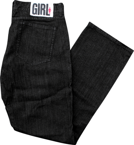 GIRL JEAN 26-BLACK RINSE fitted