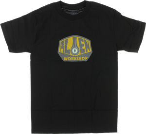 AW OG LOGO SS S-BLACK W/GOLD/GREY