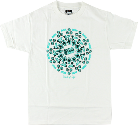 DGK CIRCLE OF LIFE SS S-WHITE