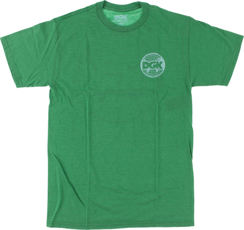 DGK WORLD WIDE SS S-KELLY GREEN HEATHER