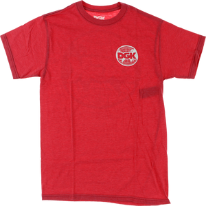 DGK WORLD WIDE SS M-RED HEATHER