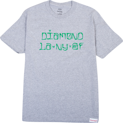 DIAMOND CITIES SS S-HEATHER GREY sale