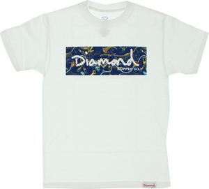 DIAMOND LOW LIFE BOX SS XXL-WHT/NAVY