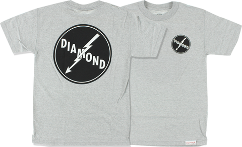 DIAMOND LIGHTNING SS S-HEATHER GREY