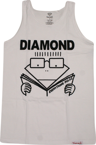 DIAMOND EVERYTHING RULES TANK L-WHITE