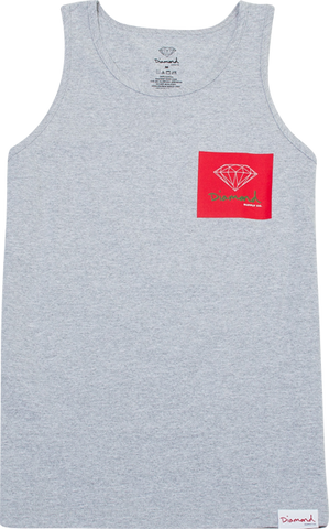 DIAMOND OG SIGN TANK TOP XXL-HEATHER GREY