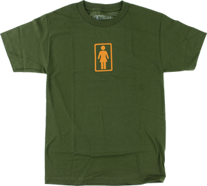 GIRL CLASSIC OG SS L-ARMY GREEN/ORG