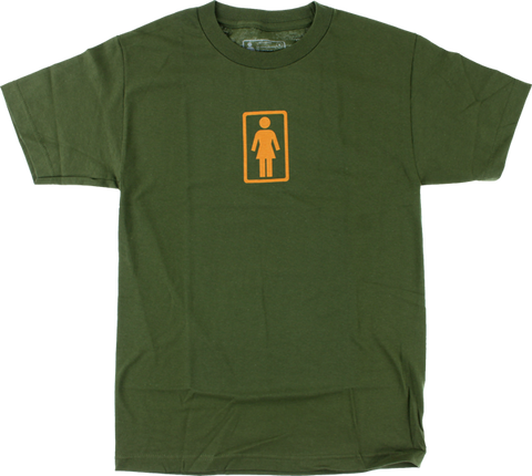 GIRL CLASSIC OG SS L-ARMY GREEN/ORG