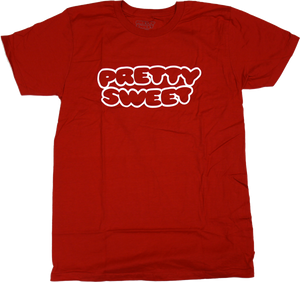 GIRL PRETTY SWEET OUTLINE SS XL-RED premium