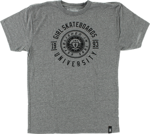 GIRL UNIVERSITY SS S-HEATHER GREY