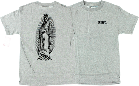 GIRL VIRGIN MARY SS S-HEATHER GREY