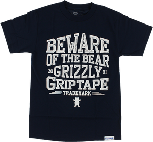 GRIZZLY DISTRESS SS XXL-NAVY/WHT