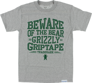 GRIZZLY DISTRESS SS XXL-HEATHER GREY/GRN