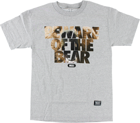 GRIZZLY PREDATORY ATTACK SS M-HEATHER GREY